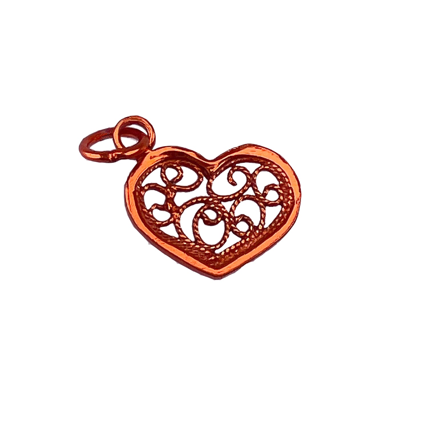 Charm Corazón Naranja