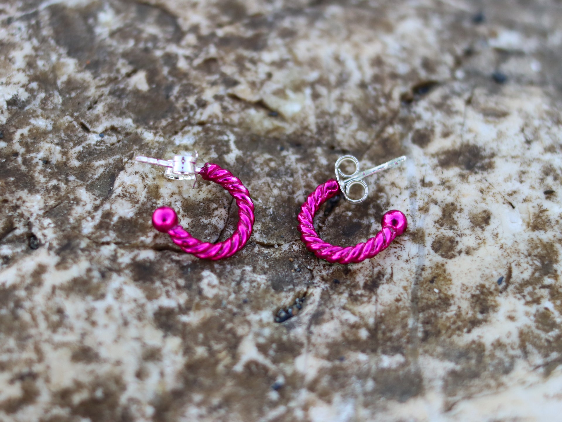 Pendientes Fucsia