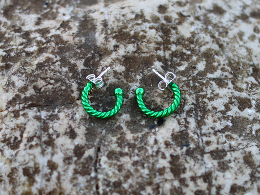 Pendientes Verde